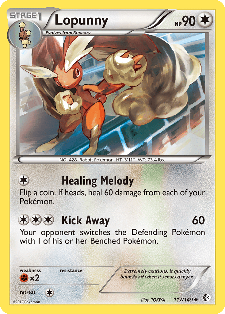 Lopunny (117/149) [Black & White: Boundaries Crossed] Pokemon Single Pokémon  | Multizone: Comics And Games