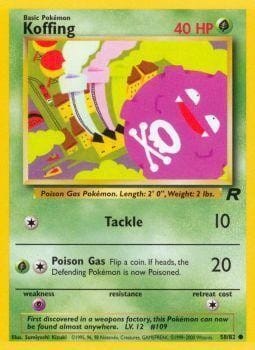 Koffing (58/82) [Team Rocket Unlimited] Pokemon Single Pokémon  | Multizone: Comics And Games