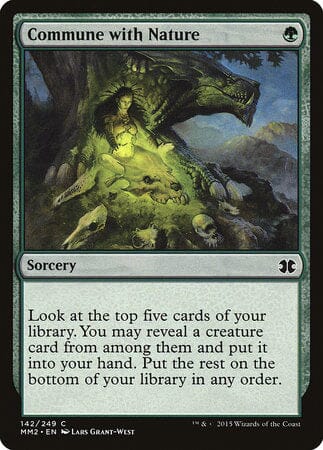 Commune with Nature [Modern Masters 2015] MTG Single Magic: The Gathering  | Multizone: Comics And Games