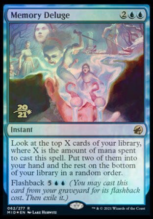 Memory Deluge [Innistrad: Midnight Hunt Prerelease Promos] MTG Single Magic: The Gathering  | Multizone: Comics And Games