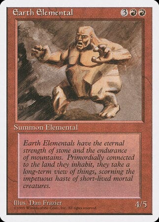 Earth Elemental [Fourth Edition] MTG Single Magic: The Gathering  | Multizone: Comics And Games