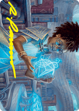 Zimone, Quandrix Prodigy Art Card (Gold-Stamped Signature) [Strixhaven: School of Mages Art Series] MTG Single Magic: The Gathering  | Multizone: Comics And Games