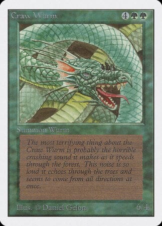 Craw Wurm [Unlimited Edition] MTG Single Magic: The Gathering  | Multizone: Comics And Games