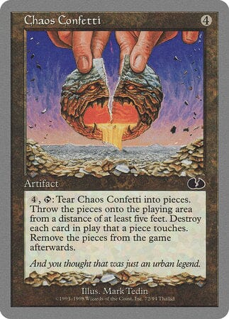 Chaos Confetti [Unglued] MTG Single Magic: The Gathering  | Multizone: Comics And Games