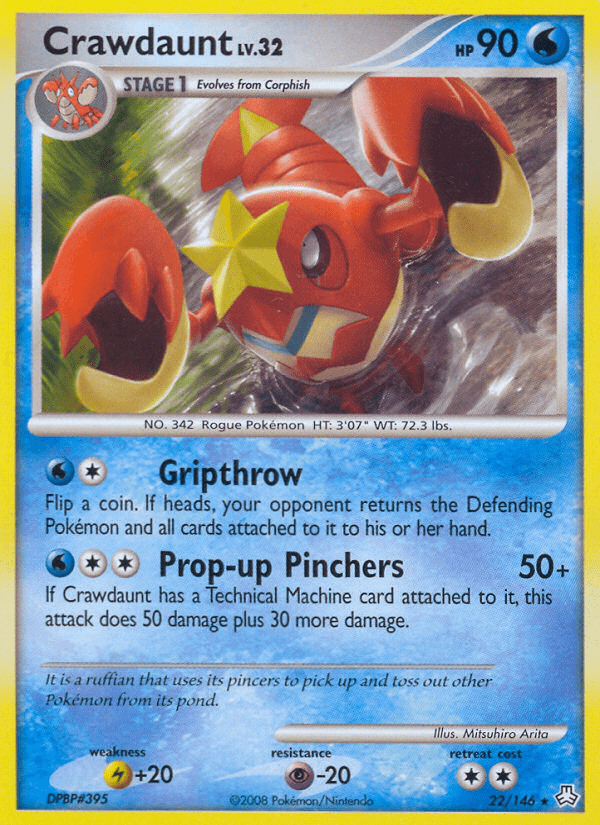 Crawdaunt (22/146) [Diamond & Pearl: Legends Awakened] Pokemon Single Pokémon  | Multizone: Comics And Games