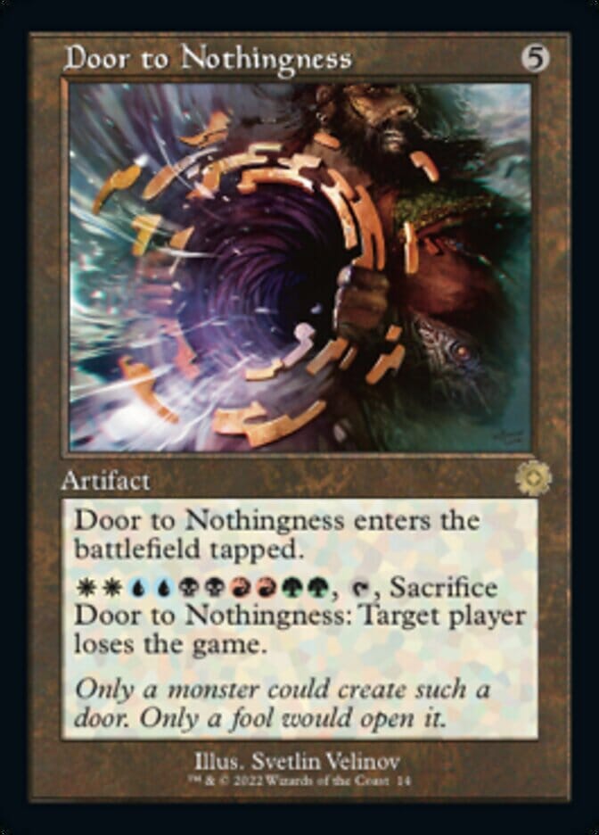 Door to Nothingness (Retro) [The Brothers' War Retro Artifacts] MTG Single Magic: The Gathering  | Multizone: Comics And Games