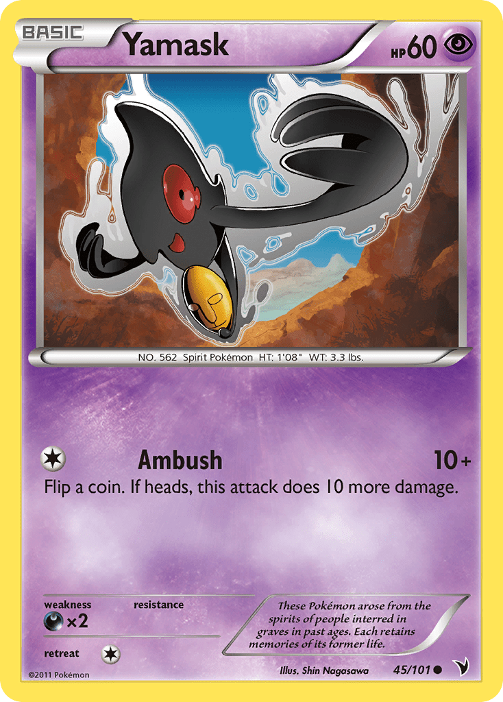 Yamask (45/101) [Black & White: Noble Victories] Pokemon Single Pokémon  | Multizone: Comics And Games
