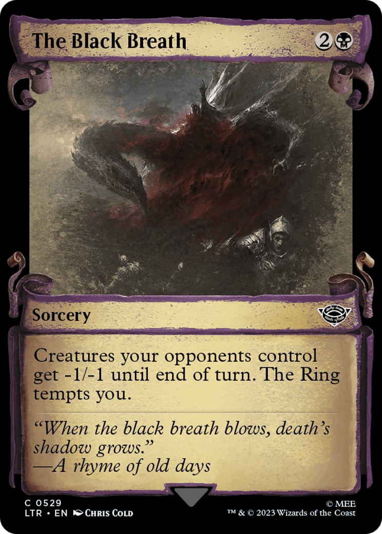 The Black Breath [The Lord of the Rings: Tales of Middle-Earth Showcase Scrolls] MTG Single Magic: The Gathering  | Multizone: Comics And Games