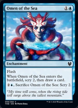 Omen of the Sea [Theros Beyond Death] MTG Single Magic: The Gathering  | Multizone: Comics And Games