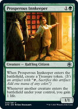 Prosperous Innkeeper [Dungeons & Dragons: Adventures in the Forgotten Realms] MTG Single Magic: The Gathering  | Multizone: Comics And Games