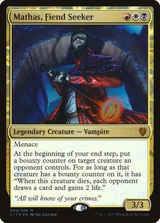 Mathas, Fiend Seeker [Commander 2017] MTG Single Magic: The Gathering  | Multizone: Comics And Games