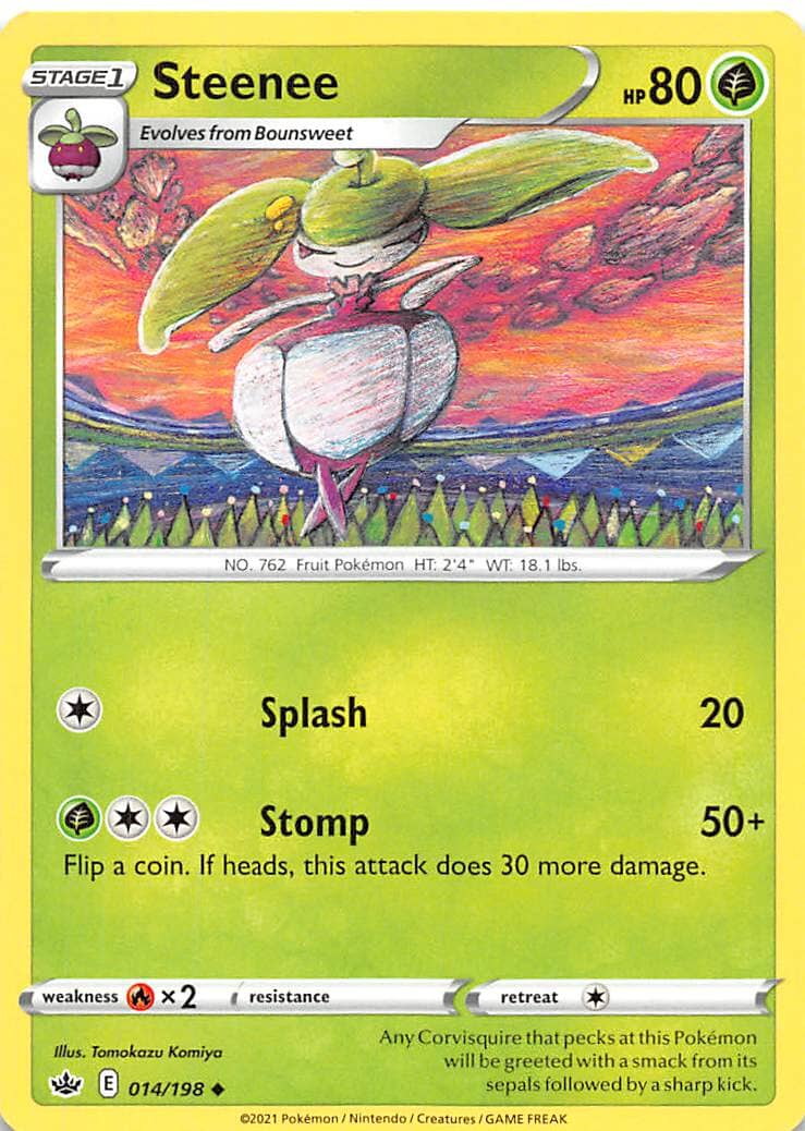 Steenee (014/198) [Sword & Shield: Chilling Reign] Pokemon Single Pokémon  | Multizone: Comics And Games