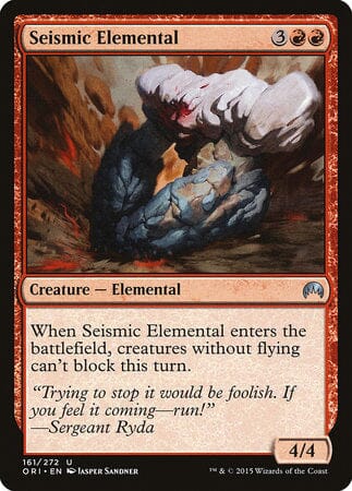 Seismic Elemental [Magic Origins] MTG Single Magic: The Gathering  | Multizone: Comics And Games