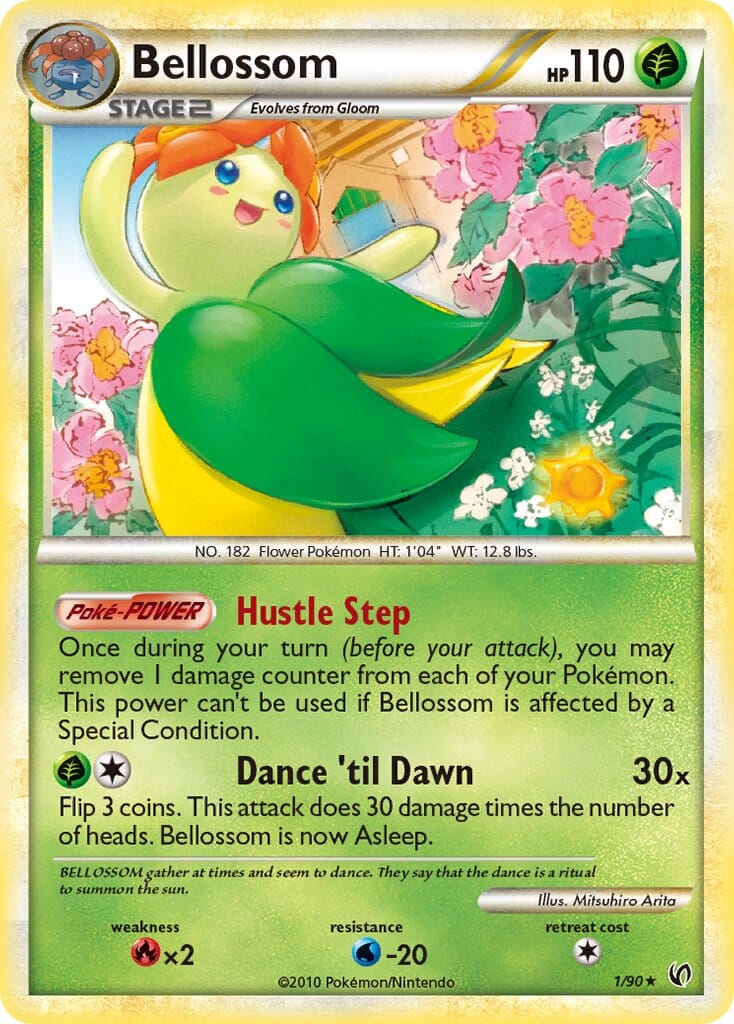 Bellossom (1/90) (Theme Deck Exclusive) [HeartGold & SoulSilver: Undaunted] Pokemon Single Pokémon  | Multizone: Comics And Games
