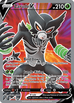 Zarude V (167/185) [Sword & Shield: Vivid Voltage] Pokemon Single Pokémon  | Multizone: Comics And Games