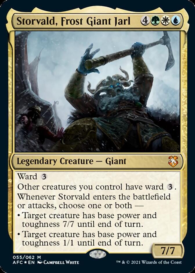 Storvald, Frost Giant Jarl [Dungeons & Dragons: Adventures in the Forgotten Realms Commander] MTG Single Magic: The Gathering  | Multizone: Comics And Games