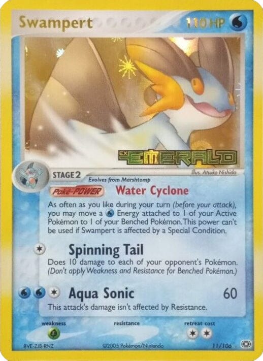 Swampert (11/106) (Stamped) [EX: Emerald] Pokemon Single Pokémon  | Multizone: Comics And Games