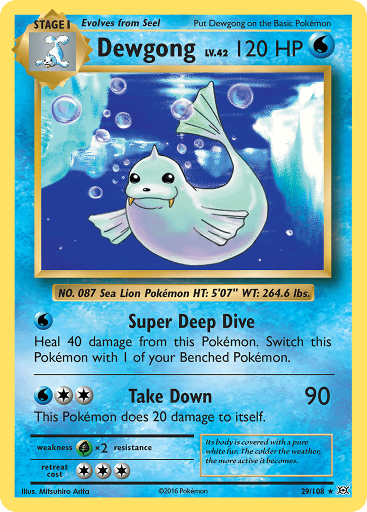 Dewgong (29/108) [XY: Evolutions] Pokemon Single Pokémon  | Multizone: Comics And Games