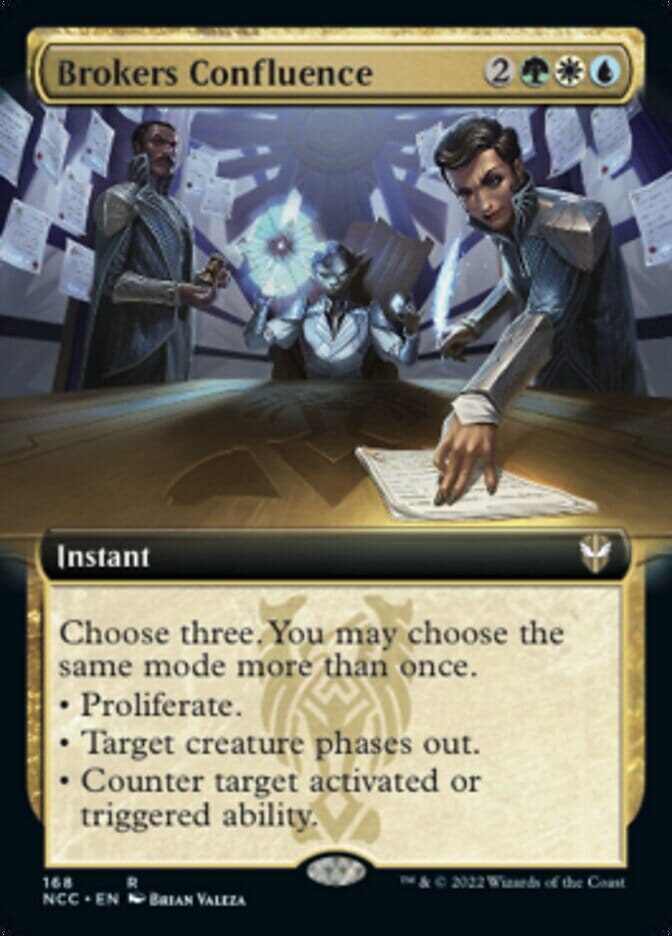 Brokers Confluence (Extended Art) [Streets of New Capenna Commander] MTG Single Magic: The Gathering  | Multizone: Comics And Games
