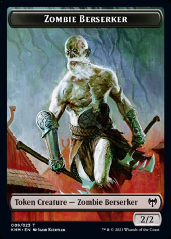 Zombie Berserker Token [Kaldheim] MTG Single Magic: The Gathering  | Multizone: Comics And Games