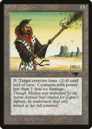 Staff of Zegon [Antiquities] MTG Single Magic: The Gathering  | Multizone: Comics And Games