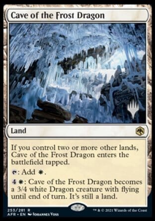 Cave of the Frost Dragon (Promo Pack) [Dungeons & Dragons: Adventures in the Forgotten Realms Promos] MTG Single Magic: The Gathering  | Multizone: Comics And Games