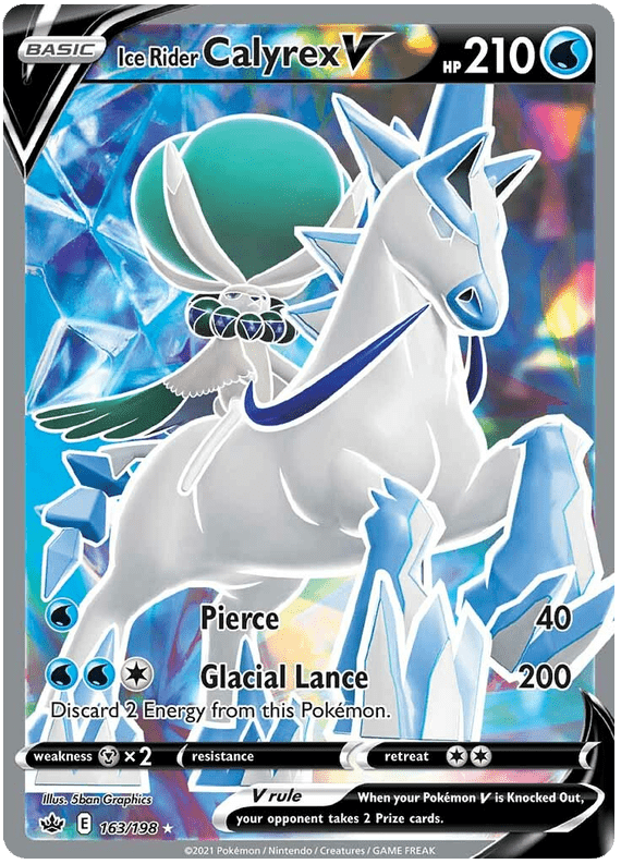 Ice Rider Calyrex V (163/198) [Sword & Shield: Chilling Reign] Pokemon Single Pokémon  | Multizone: Comics And Games