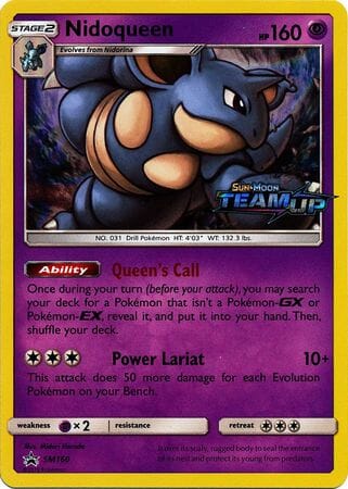 Nidoqueen (SM160) (Staff) [Sun & Moon: Black Star Promos] Pokemon Single Pokémon  | Multizone: Comics And Games