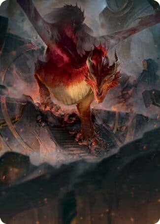 Red Dragon Art Card [Dungeons & Dragons: Adventures in the Forgotten Realms Art Series] MTG Single Magic: The Gathering  | Multizone: Comics And Games