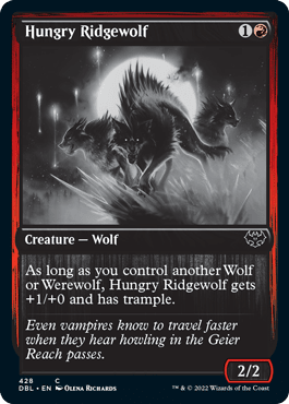Hungry Ridgewolf [Innistrad: Double Feature] MTG Single Magic: The Gathering  | Multizone: Comics And Games