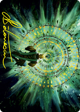 Verdant Mastery Art Card (Gold-Stamped Signature) [Strixhaven: School of Mages Art Series] MTG Single Magic: The Gathering  | Multizone: Comics And Games