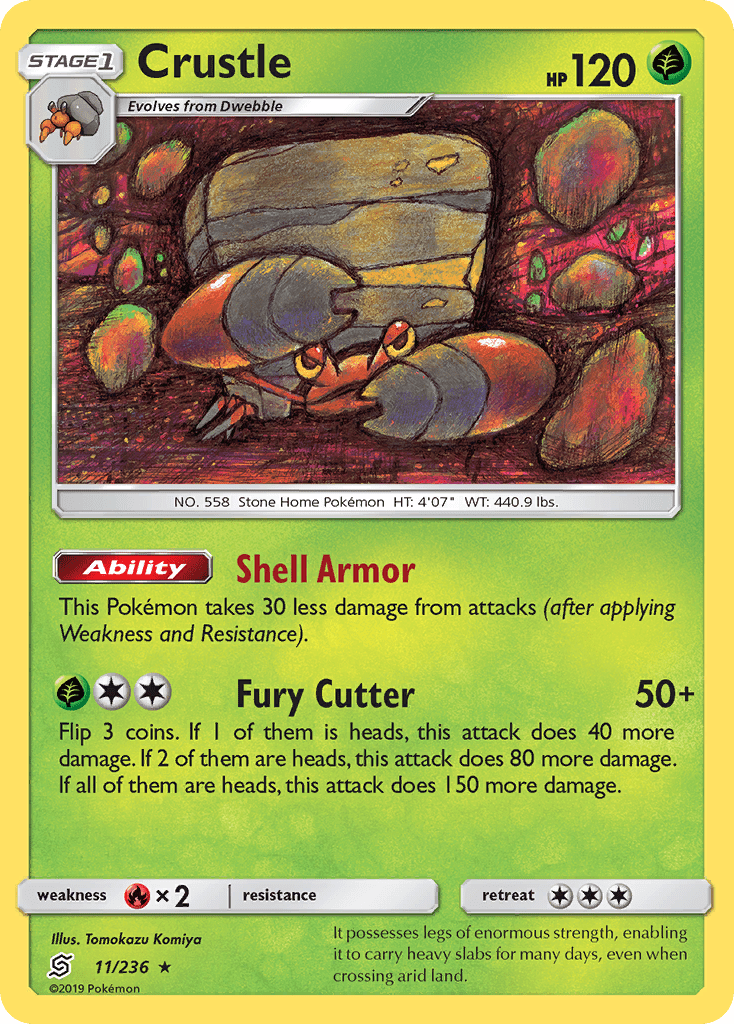 Crustle (11/236) [Sun & Moon: Unified Minds] Pokemon Single Pokémon  | Multizone: Comics And Games