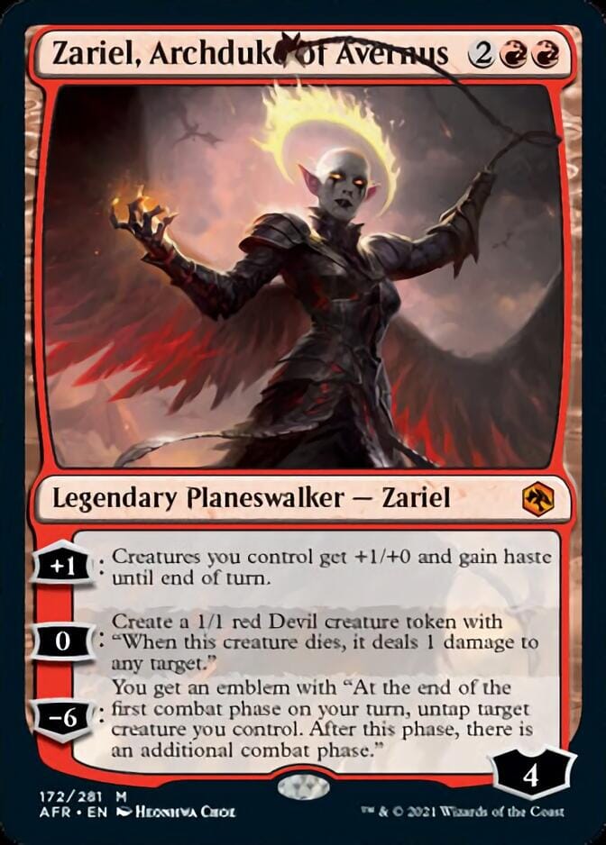 Zariel, Archduke of Avernus [Dungeons & Dragons: Adventures in the Forgotten Realms] MTG Single Magic: The Gathering  | Multizone: Comics And Games