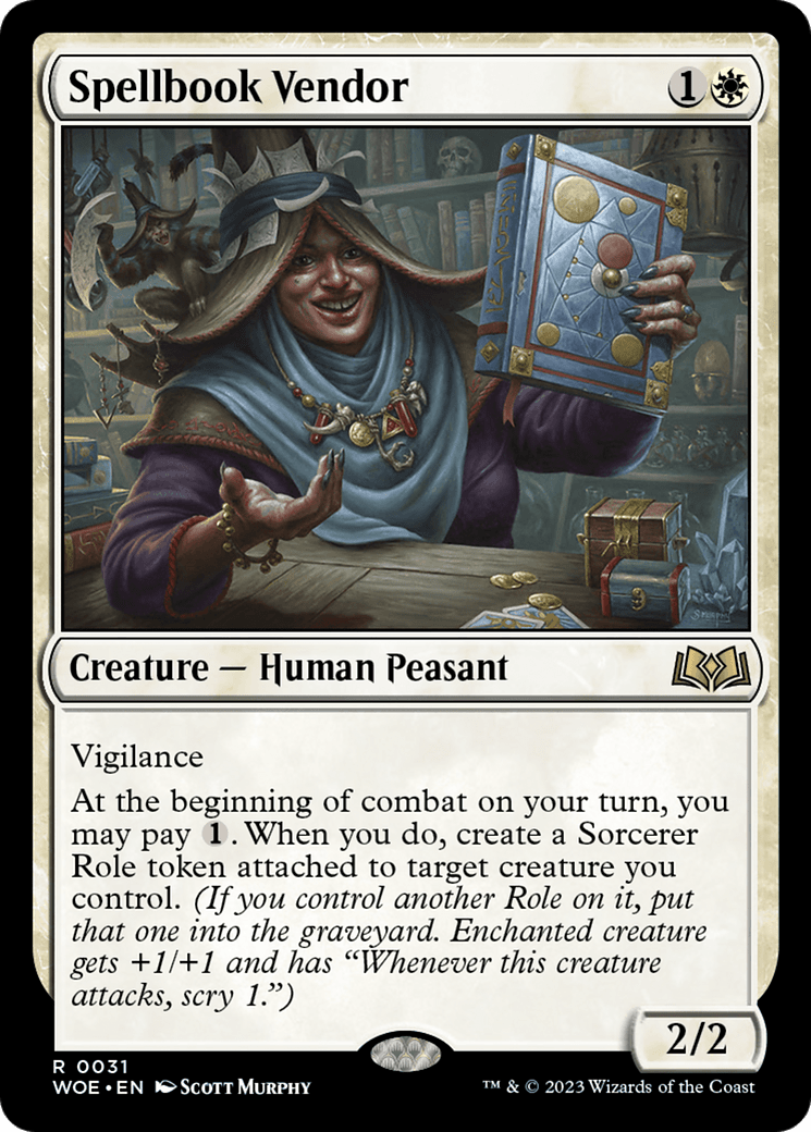 Spellbook Vendor [Wilds of Eldraine] MTG Single Magic: The Gathering  | Multizone: Comics And Games