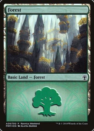 Forest - Selesnya (A09) [GRN Ravnica Weekend] MTG Single Magic: The Gathering  | Multizone: Comics And Games