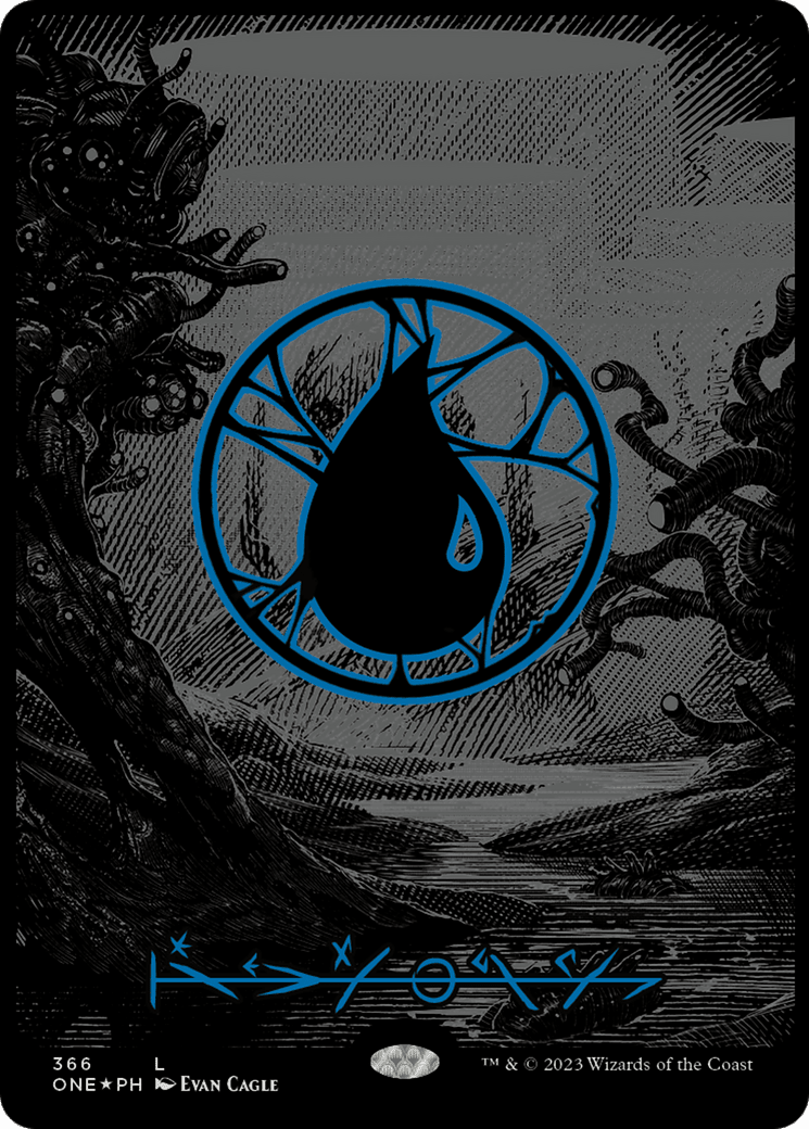 Island (366) (Oil Slick Raised Foil) [Phyrexia: All Will Be One] MTG Single Magic: The Gathering  | Multizone: Comics And Games