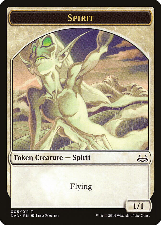 Spirit Token (Divine vs. Demonic) [Duel Decks Anthology Tokens] MTG Single Magic: The Gathering  | Multizone: Comics And Games