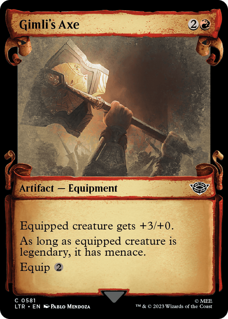 Gimli's Axe [The Lord of the Rings: Tales of Middle-Earth Showcase Scrolls] MTG Single Magic: The Gathering  | Multizone: Comics And Games