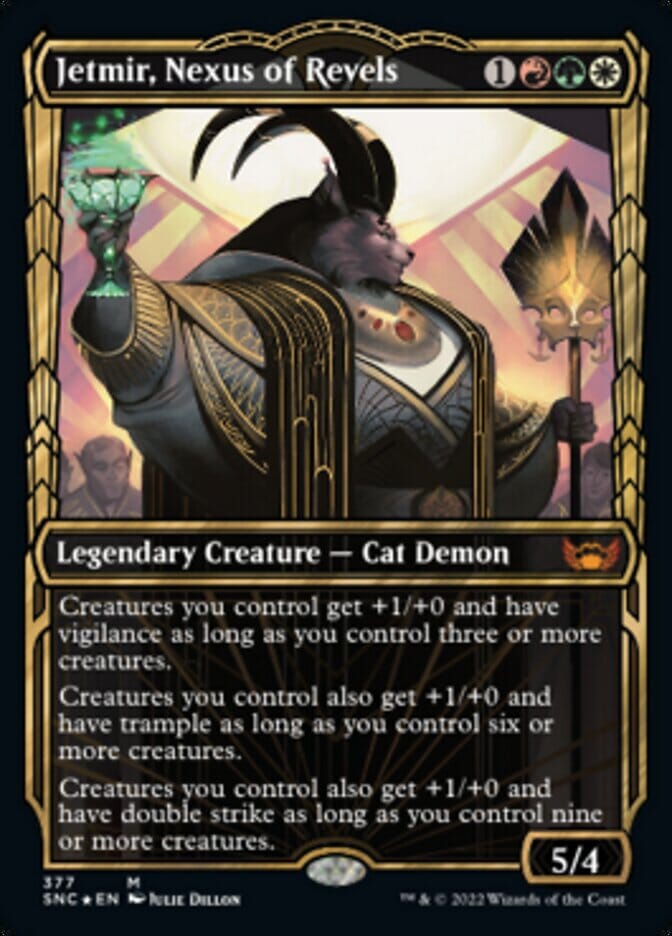 Jetmir, Nexus of Revels (Showcase Golden Age Gilded Foil) [Streets of New Capenna] MTG Single Magic: The Gathering  | Multizone: Comics And Games