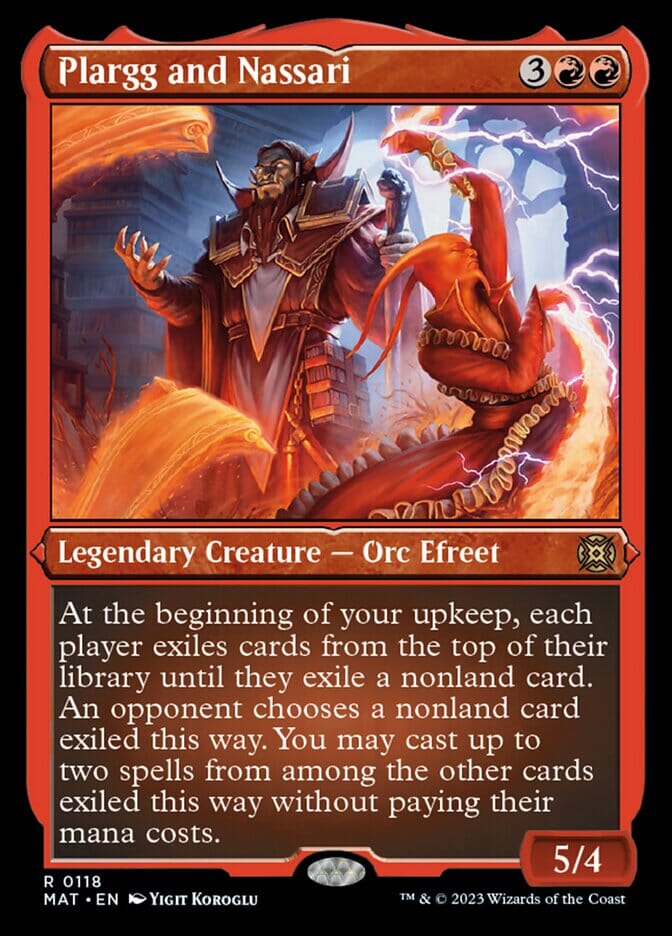 Plargg and Nassari (Foil Etched) [March of the Machine: The Aftermath] MTG Single Magic: The Gathering  | Multizone: Comics And Games