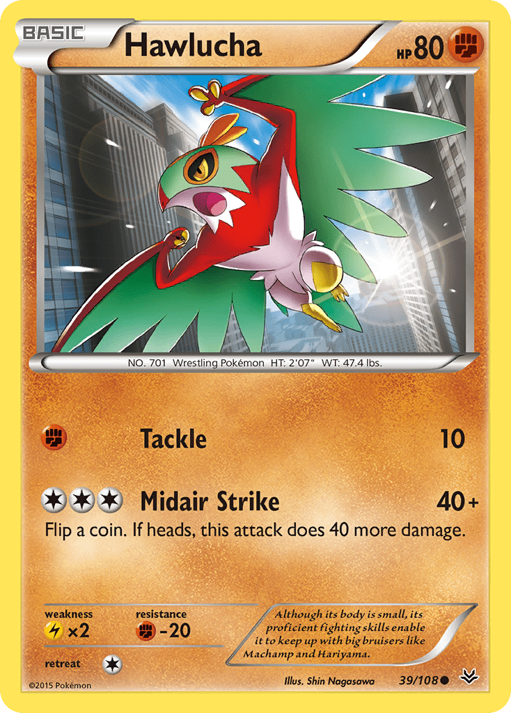Hawlucha (39/108) [XY: Roaring Skies] Pokemon Single Pokémon  | Multizone: Comics And Games