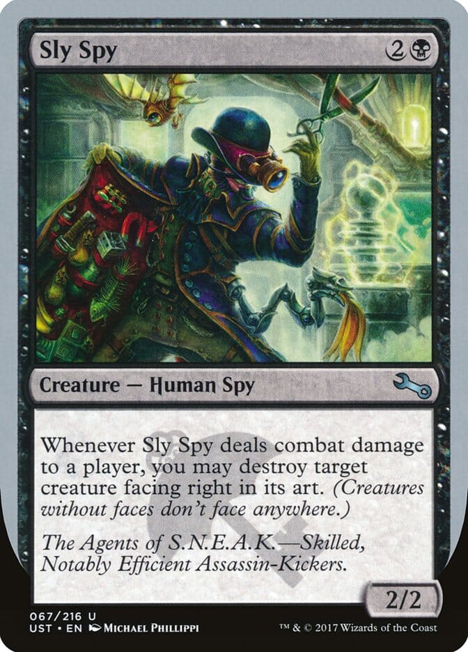Sly Spy ("Skilled, Notably Efficient Assassin-Kickers") [Unstable] MTG Single Magic: The Gathering  | Multizone: Comics And Games