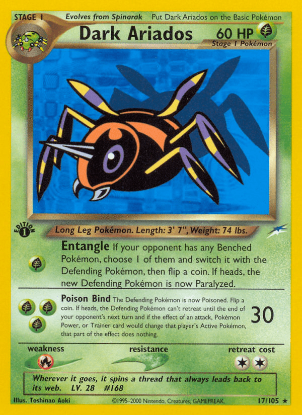 Dark Ariados (17/105) [Neo Destiny 1st Edition] Pokemon Single Pokémon  | Multizone: Comics And Games