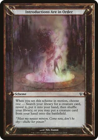 Introductions Are in Order (Archenemy) [Archenemy Schemes] MTG Single Magic: The Gathering  | Multizone: Comics And Games
