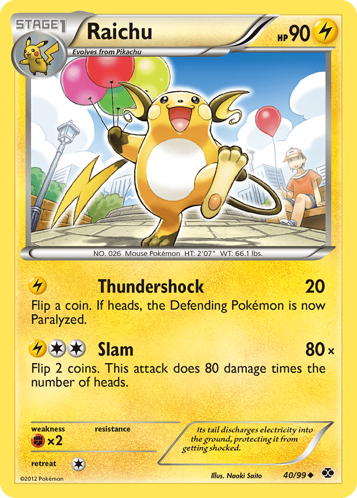 Raichu (40/99) [Black & White: Next Destinies] Pokemon Single Pokémon  | Multizone: Comics And Games