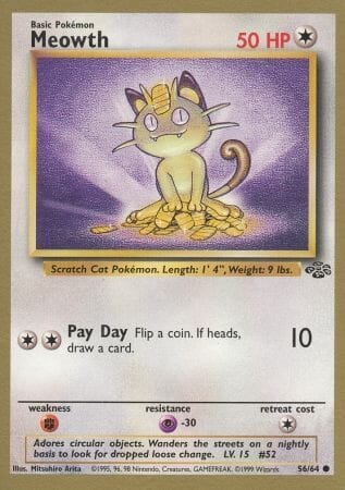 Meowth (56/64) (Gold Bordered Promo) [Jungle Unlimited] Pokemon Single Pokémon  | Multizone: Comics And Games