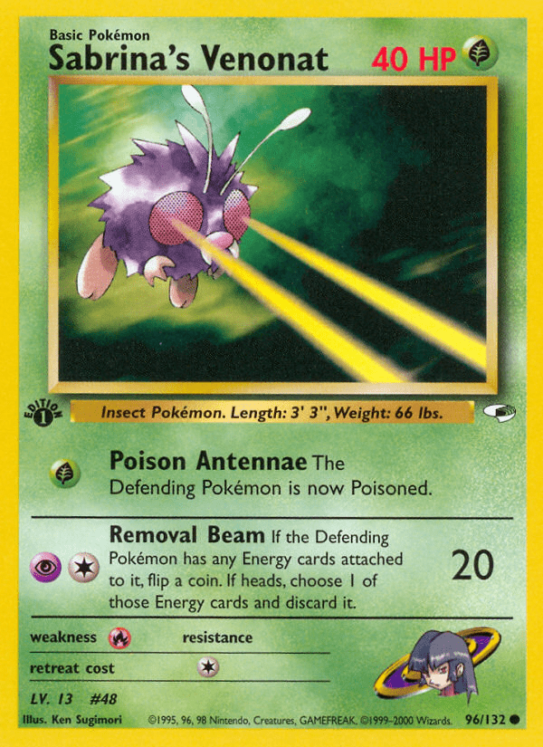 Sabrina's Venonat (96/132) [Gym Heroes 1st Edition] Pokemon Single Pokémon  | Multizone: Comics And Games