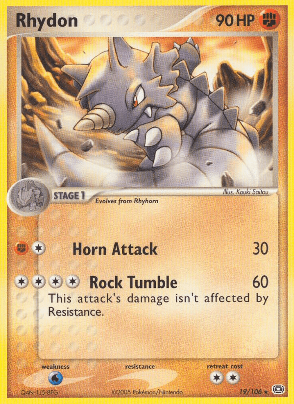 Rhydon (19/106) [EX: Emerald] Pokemon Single Pokémon  | Multizone: Comics And Games