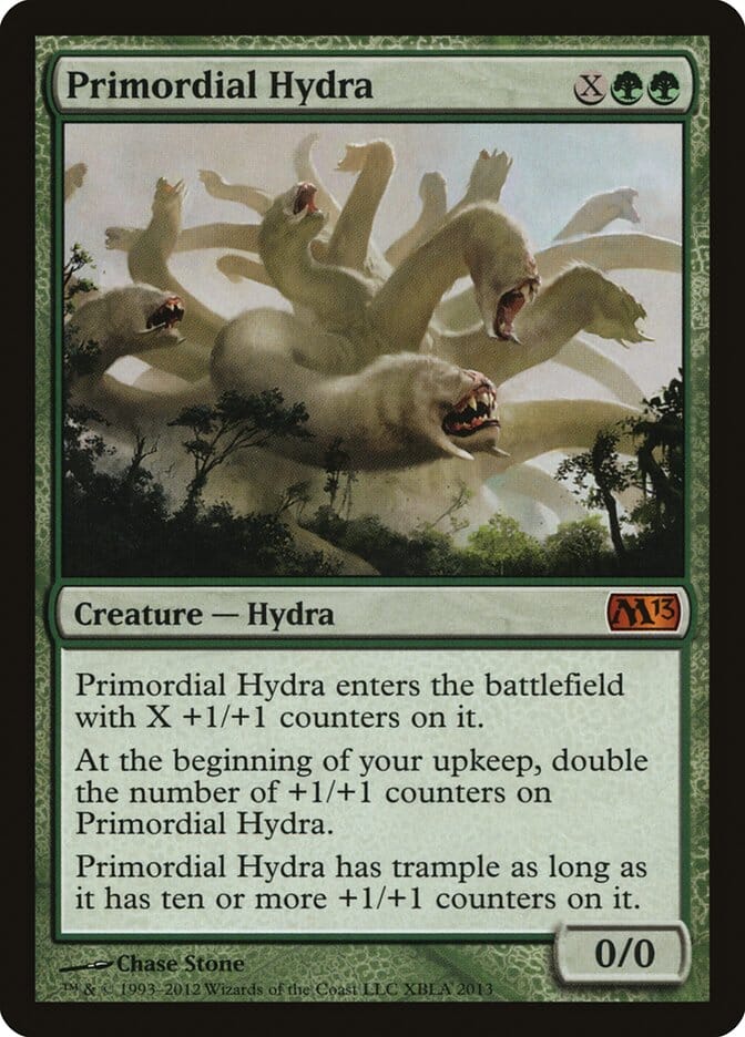 Primordial Hydra (Duels of the Planeswalkers Promos) [Duels of the Planeswalkers Promos 2012] MTG Single Magic: The Gathering  | Multizone: Comics And Games