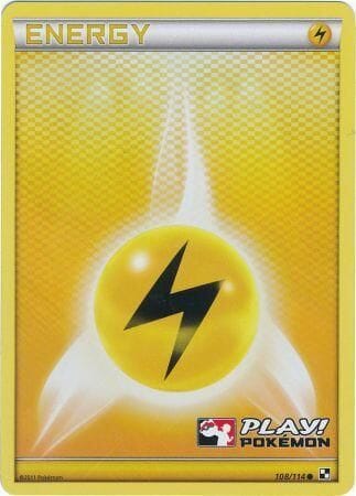 Lightning Energy (108/114) (Play Pokemon Promo) [Black & White: Base Set] Pokemon Single Pokémon  | Multizone: Comics And Games
